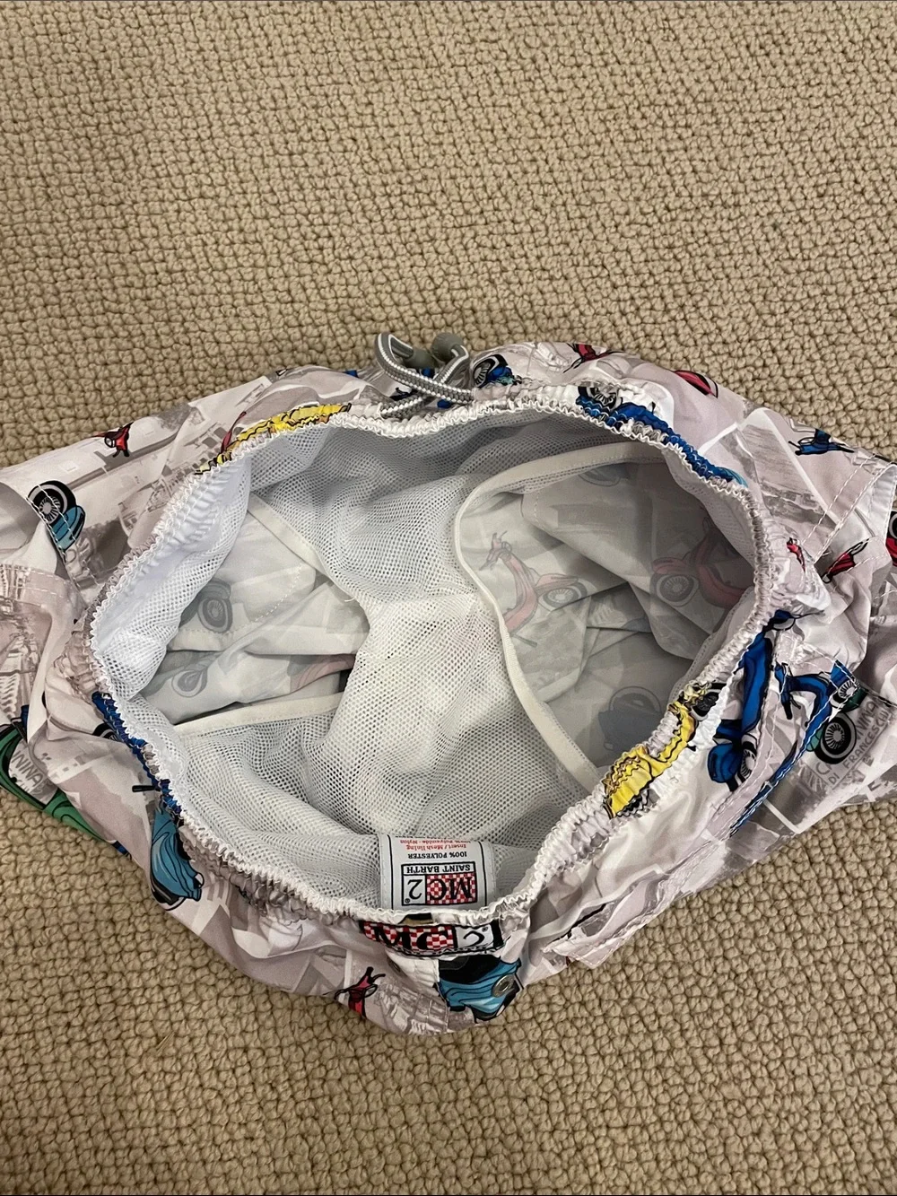 MC2 Saint Barth - Boys Vespa Print Swim Shorts - Sz 12